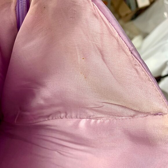 Jessica McClintock Bridal Strapless Lavender Mermaid Evening Dress Ruffles 10 - Picture 8 of 11